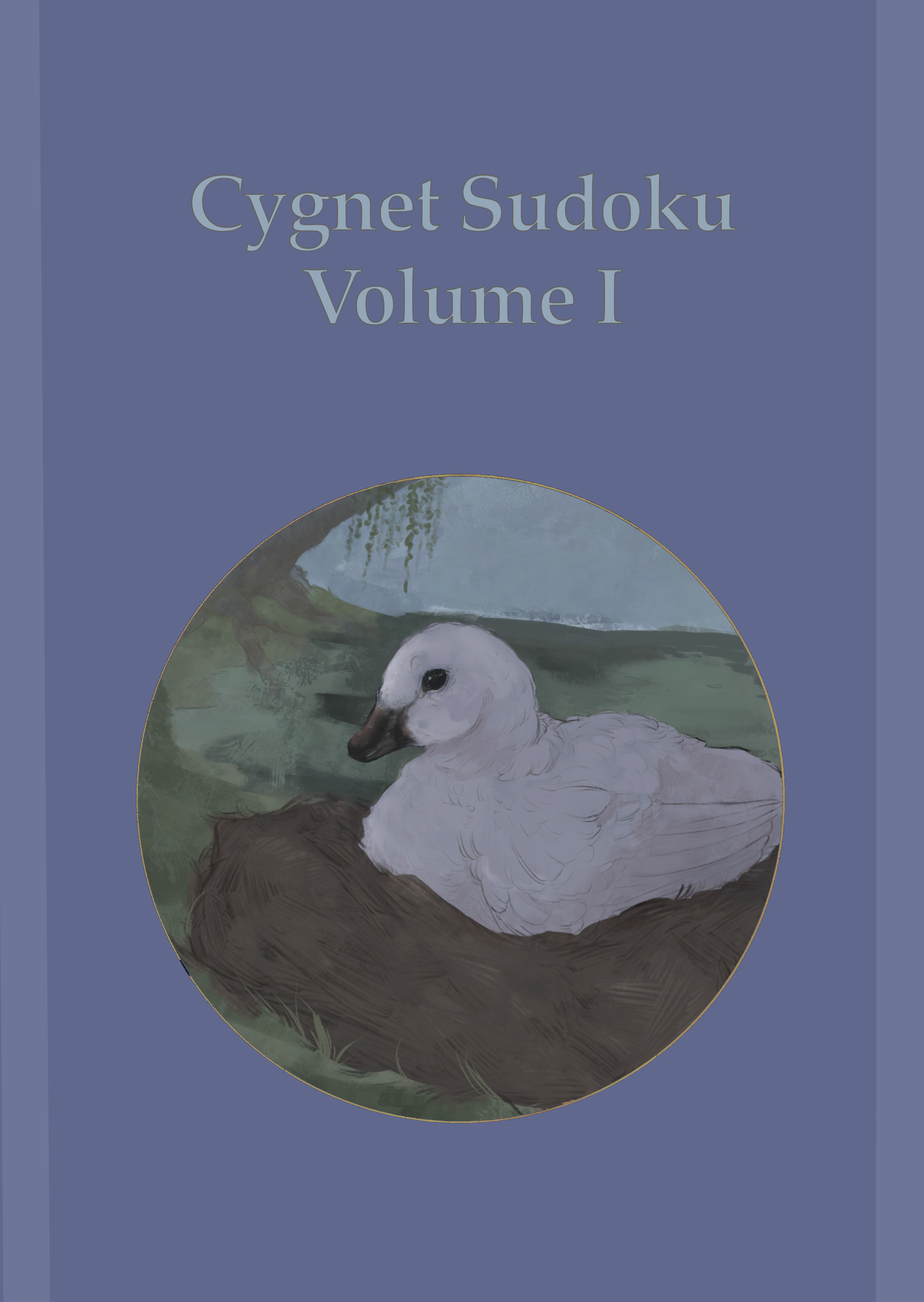 Cover of book featuring a cygnet